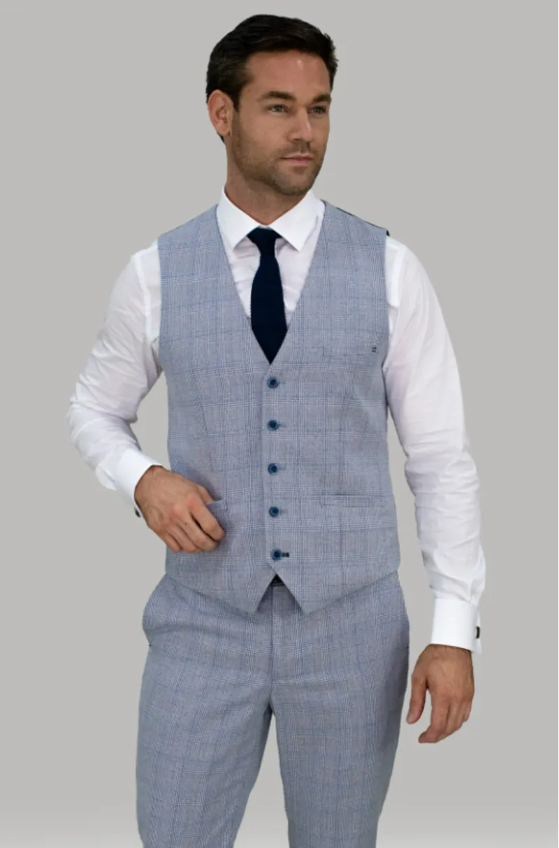 Cavani Caridi Waistcoat Sky